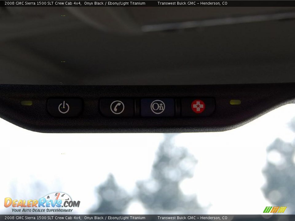 2008 GMC Sierra 1500 SLT Crew Cab 4x4 Onyx Black / Ebony/Light Titanium Photo #12