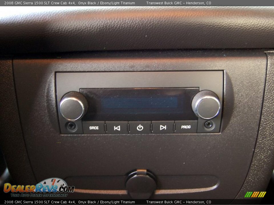 2008 GMC Sierra 1500 SLT Crew Cab 4x4 Onyx Black / Ebony/Light Titanium Photo #20