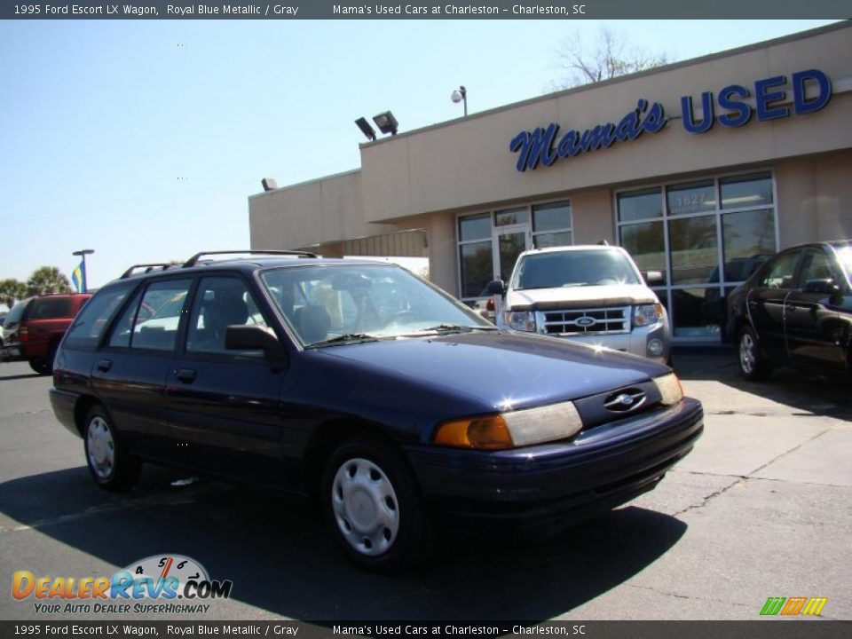 1995 Ford Escort LX Wagon Royal Blue Metallic / Gray Photo #2