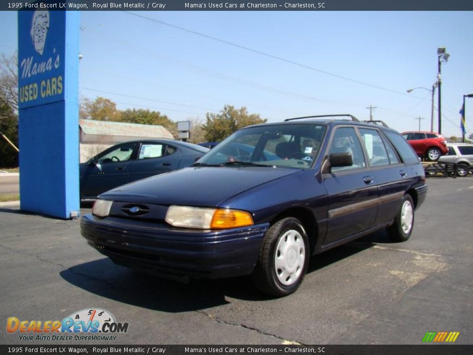 1995 Ford Escort LX Wagon Royal Blue Metallic / Gray Photo #4