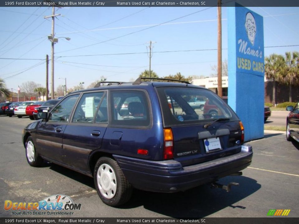 1995 Ford Escort LX Wagon Royal Blue Metallic / Gray Photo #6
