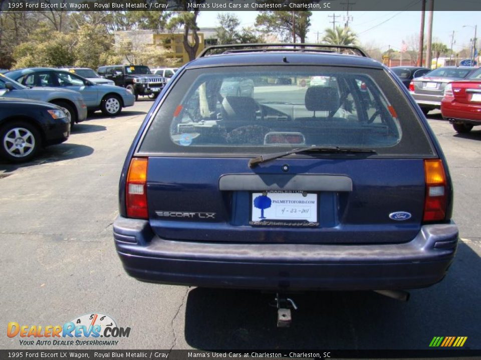 1995 Ford Escort LX Wagon Royal Blue Metallic / Gray Photo #7
