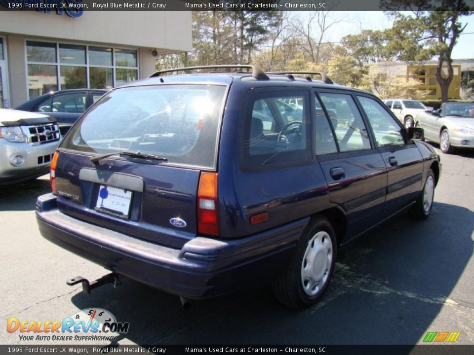 1995 Ford Escort LX Wagon Royal Blue Metallic / Gray Photo #8