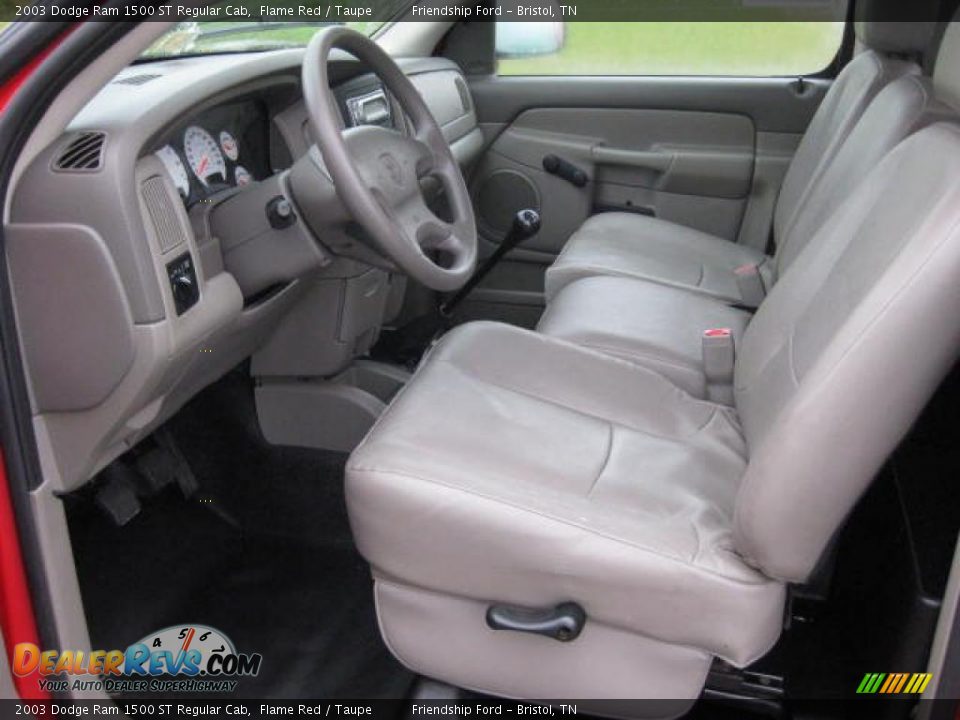 Taupe Interior 2003 Dodge Ram 1500 St Regular Cab Photo