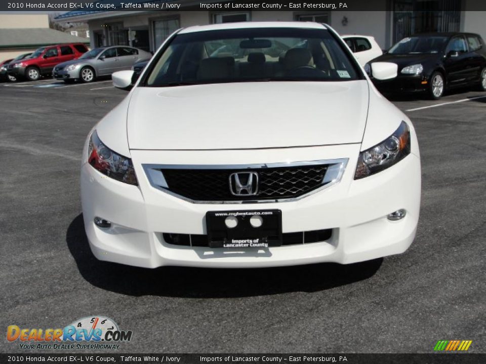 2010 Honda Accord EX-L V6 Coupe Taffeta White / Ivory Photo #5