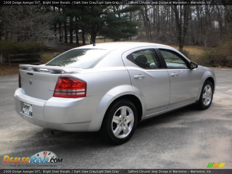 2008 Dodge Avenger SXT Bright Silver Metallic / Dark Slate Gray/Light Slate Gray Photo #3