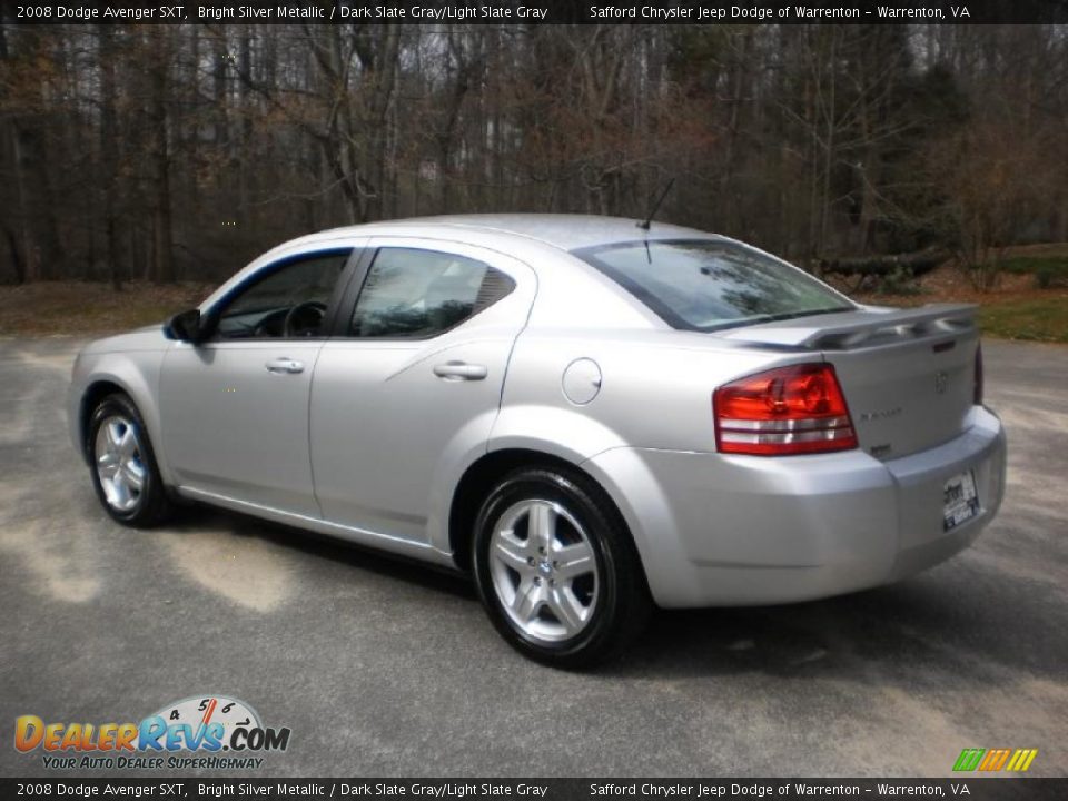 2008 Dodge Avenger SXT Bright Silver Metallic / Dark Slate Gray/Light Slate Gray Photo #4