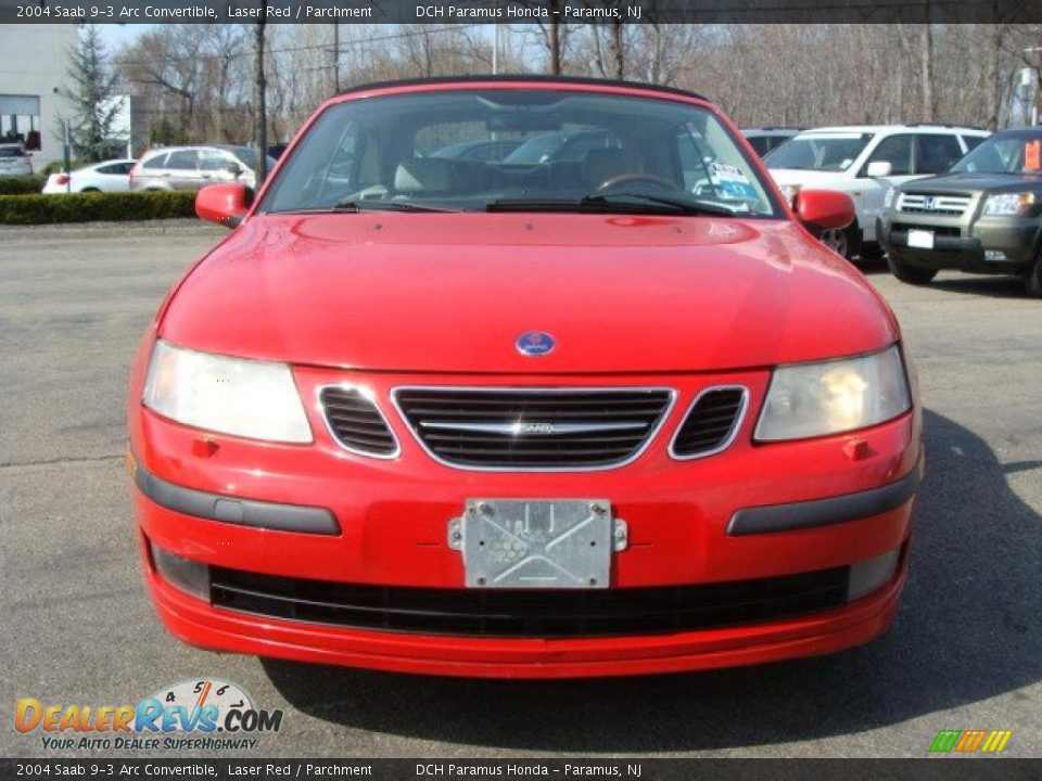 2004 Saab 9-3 Arc Convertible Laser Red / Parchment Photo #3 ...