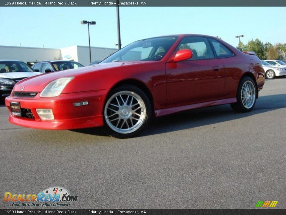 1999 Honda Prelude Milano Red / Black Photo #2