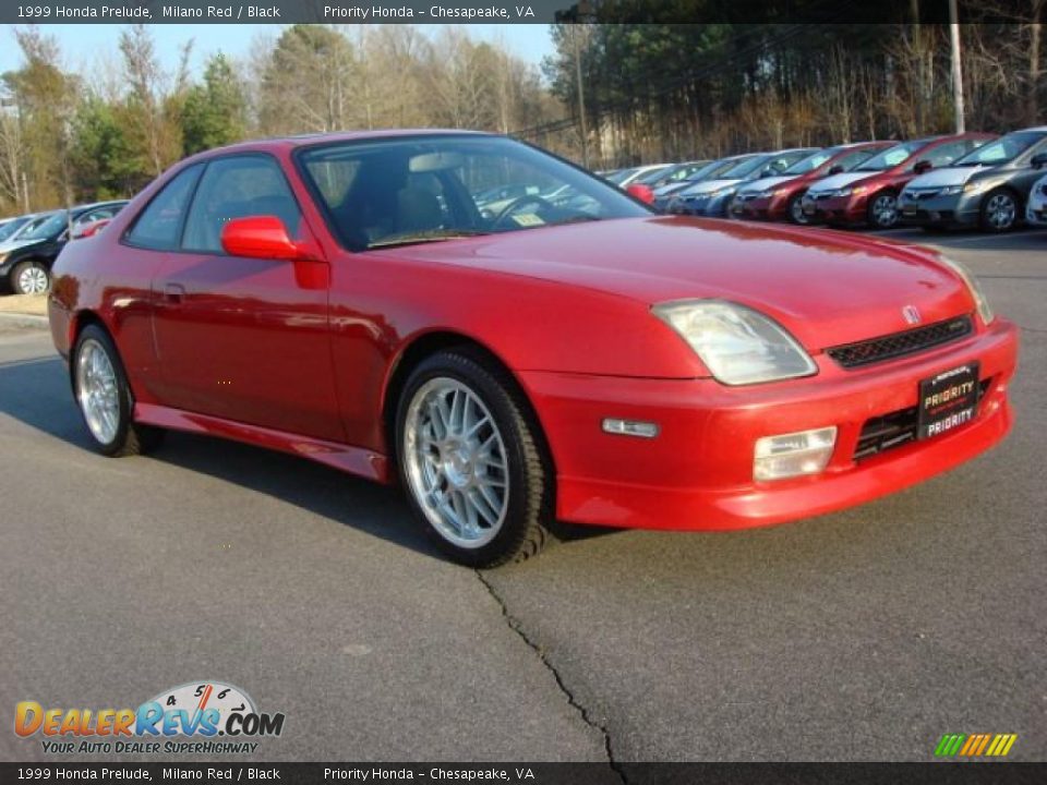 1999 Honda Prelude Milano Red / Black Photo #7