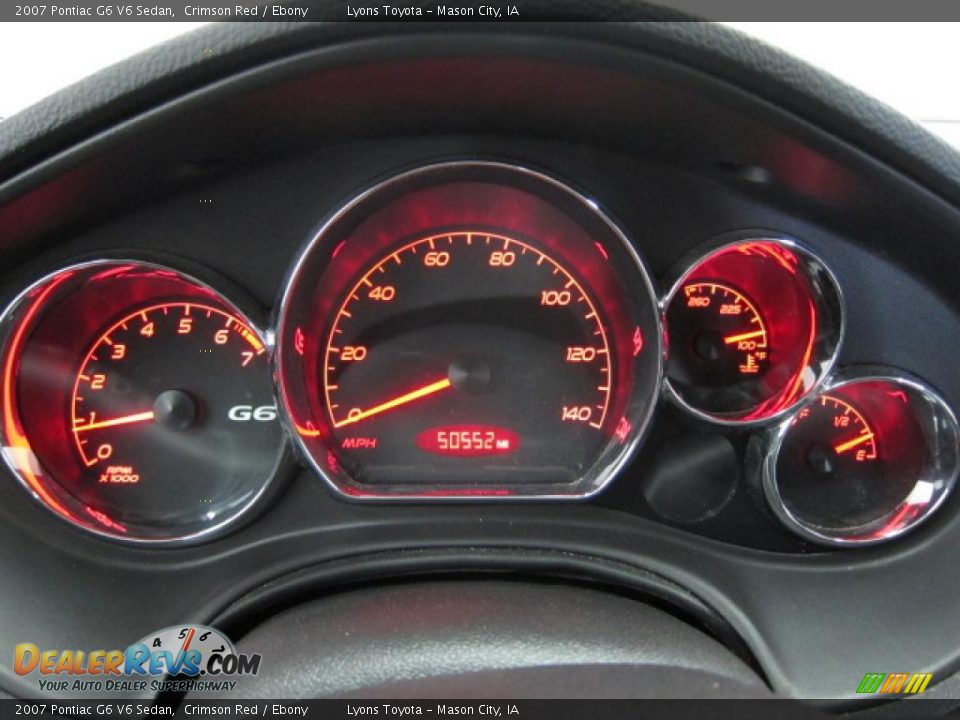 2007 Pontiac G6 V6 Sedan Gauges Photo #2