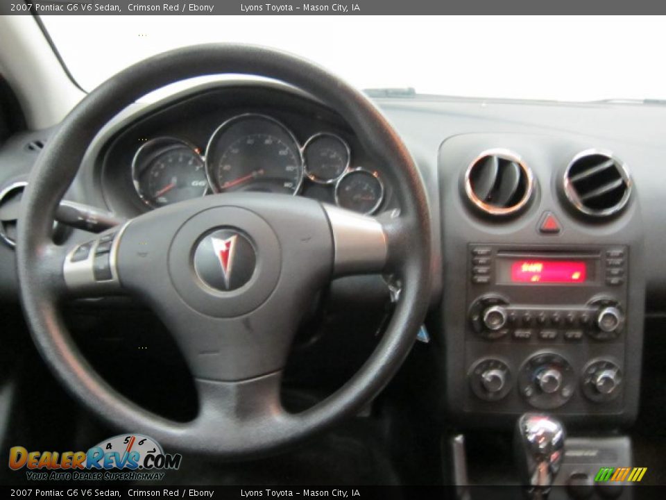 2007 Pontiac G6 V6 Sedan Crimson Red / Ebony Photo #3