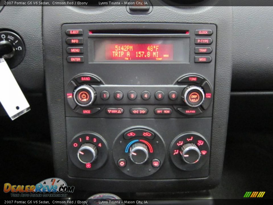 2007 Pontiac G6 V6 Sedan Crimson Red / Ebony Photo #4
