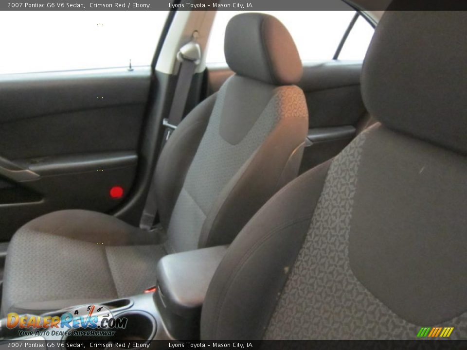 2007 Pontiac G6 V6 Sedan Crimson Red / Ebony Photo #6