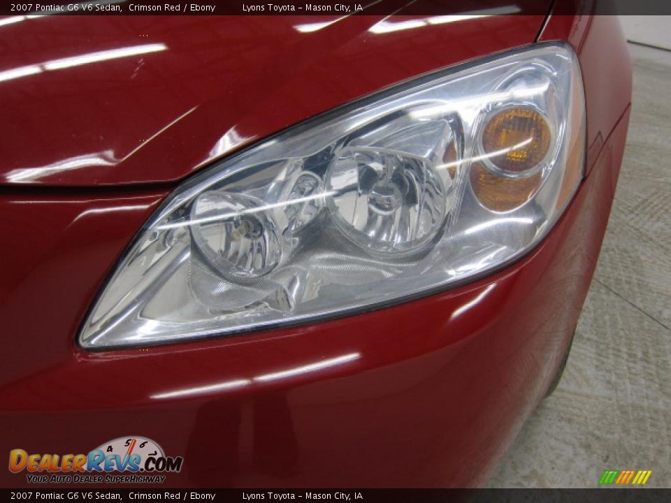 2007 Pontiac G6 V6 Sedan Crimson Red / Ebony Photo #11
