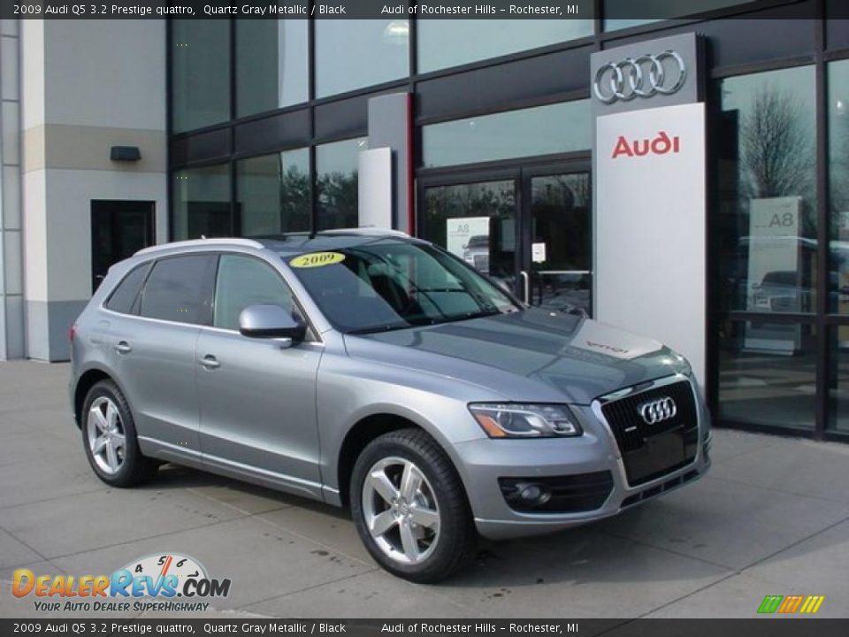 2009 Audi Q5 3.2 Prestige quattro Quartz Gray Metallic / Black Photo #1