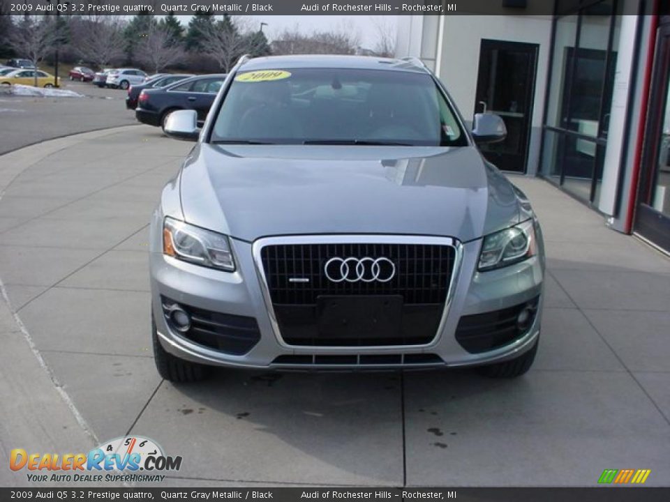 2009 Audi Q5 3.2 Prestige quattro Quartz Gray Metallic / Black Photo #2