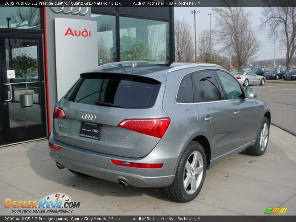 2009 Audi Q5 3.2 Prestige quattro Quartz Gray Metallic / Black Photo #3