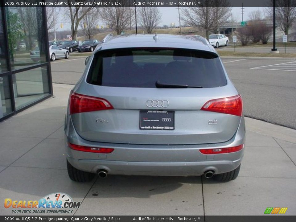 2009 Audi Q5 3.2 Prestige quattro Quartz Gray Metallic / Black Photo #4