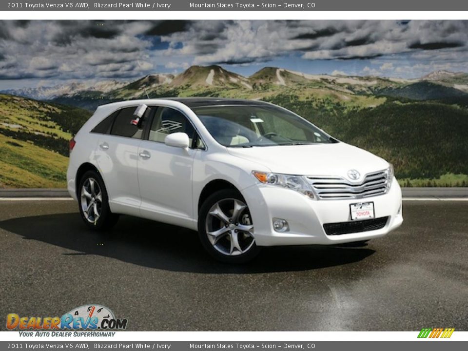 2011 Toyota Venza V6 AWD Blizzard Pearl White / Ivory Photo #1