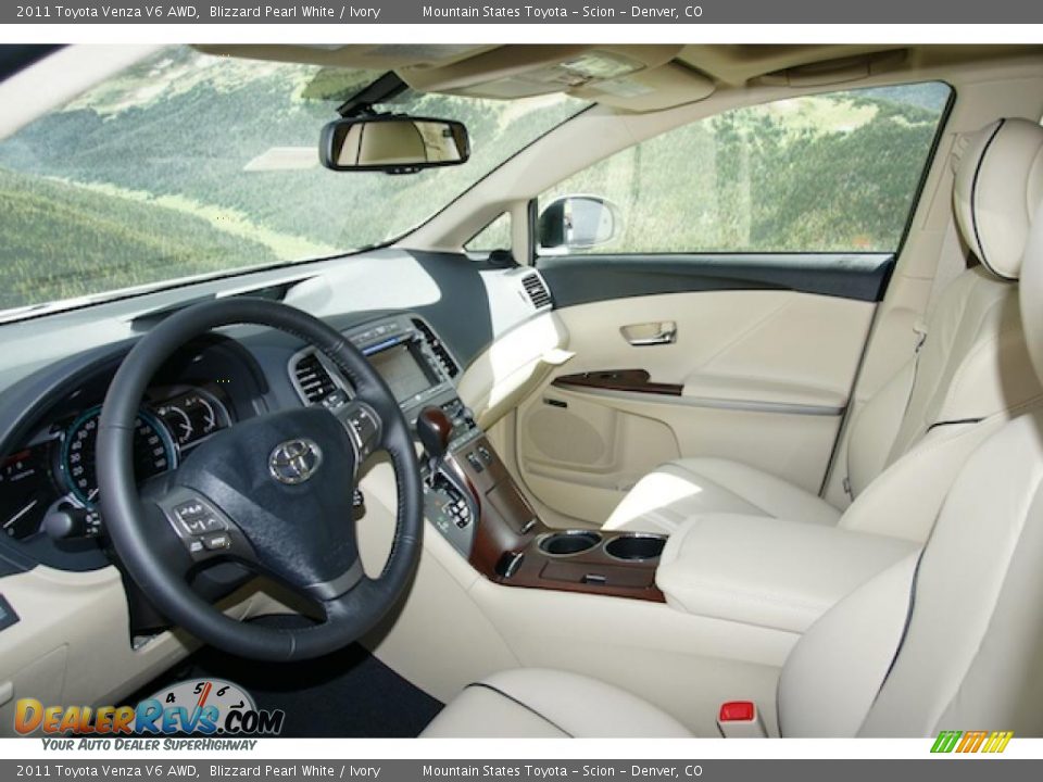 Ivory Interior - 2011 Toyota Venza V6 AWD Photo #4