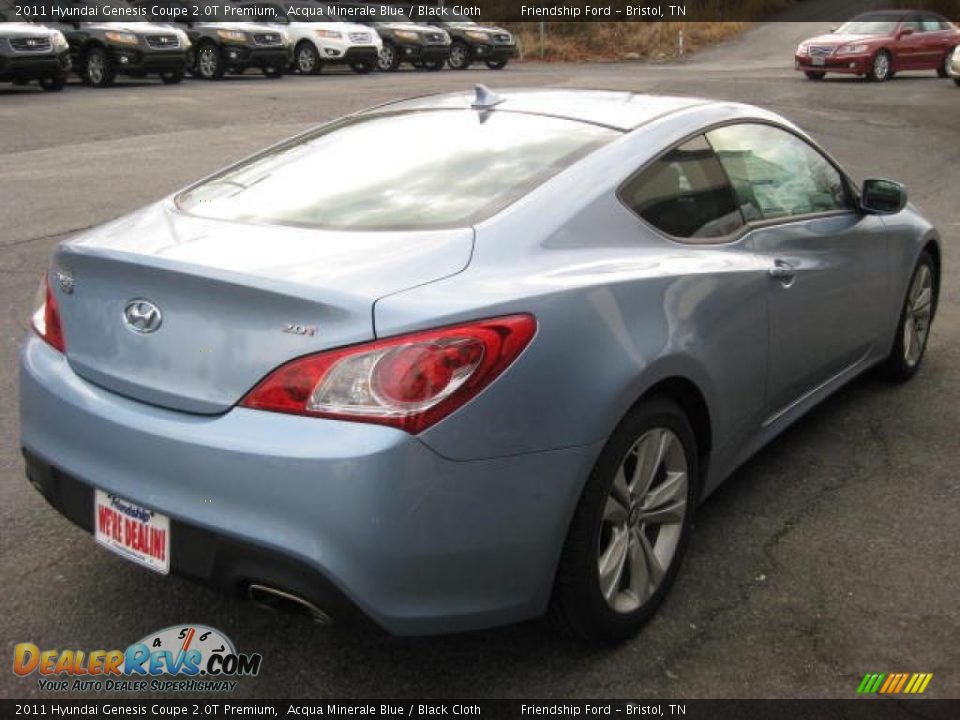 2011 Hyundai Genesis Coupe 2.0T Premium Acqua Minerale Blue / Black Cloth Photo #6