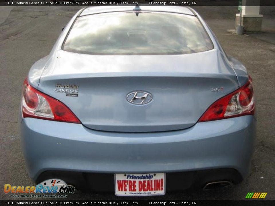 2011 Hyundai Genesis Coupe 2.0T Premium Acqua Minerale Blue / Black Cloth Photo #7