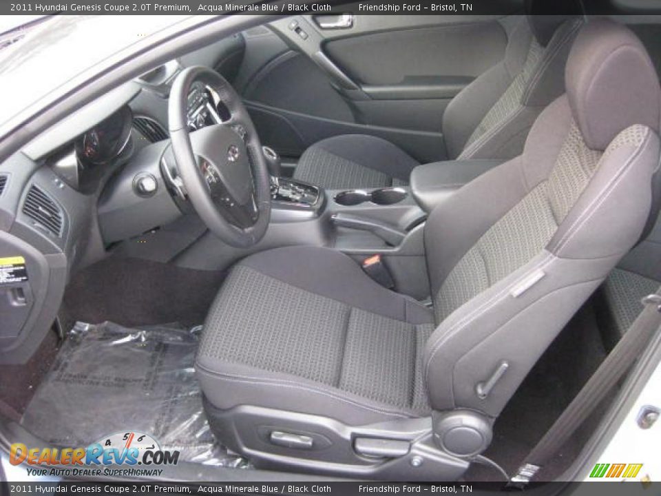 Black Cloth Interior - 2011 Hyundai Genesis Coupe 2.0T Premium Photo #12