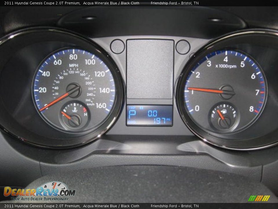 2011 Hyundai Genesis Coupe 2.0T Premium Gauges Photo #24