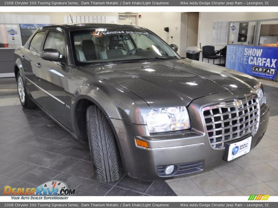 2008 Chrysler 300 Touring Signature Series Dark Titanium Metallic / Dark Khaki/Light Graystone Photo #3