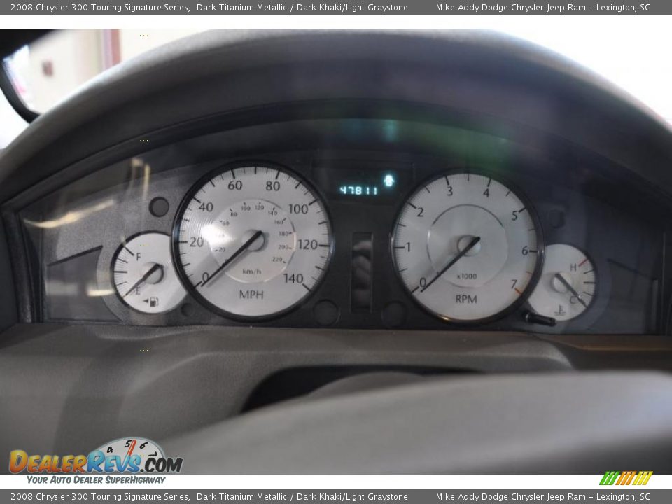 2008 Chrysler 300 Touring Signature Series Dark Titanium Metallic / Dark Khaki/Light Graystone Photo #10