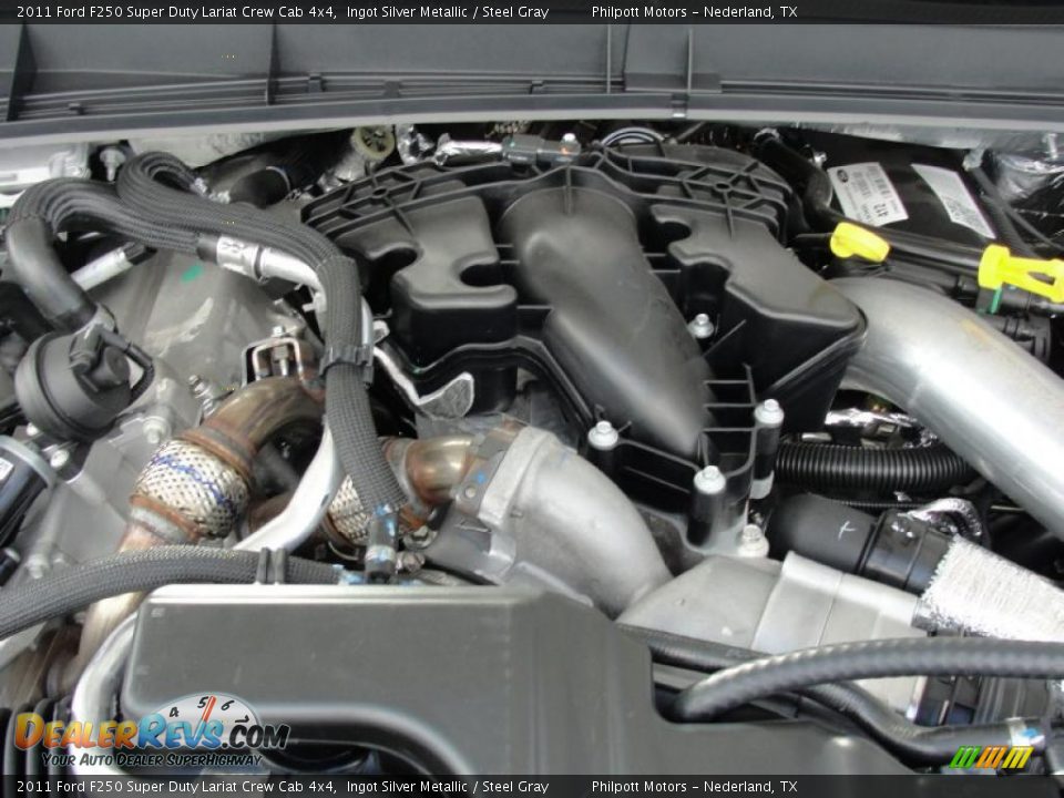2011 Ford F250 Super Duty Lariat Crew Cab 4x4 Ingot Silver Metallic / Steel Gray Photo #20