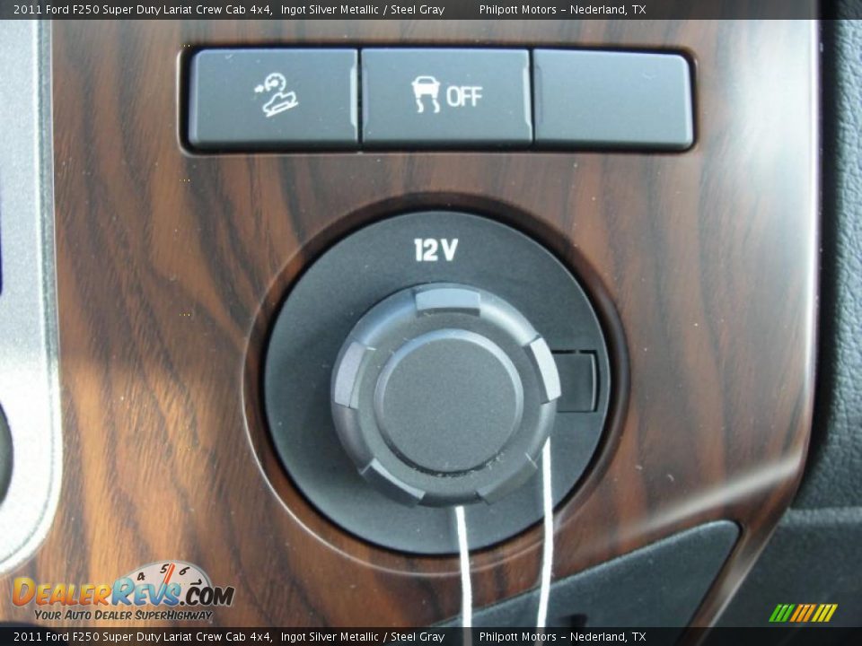 2011 Ford F250 Super Duty Lariat Crew Cab 4x4 Ingot Silver Metallic / Steel Gray Photo #35