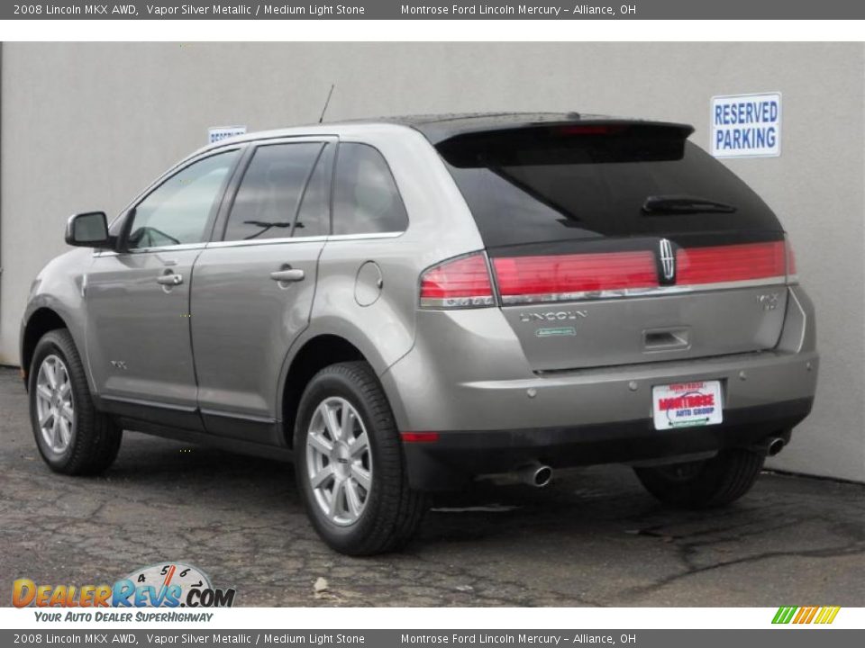 2008 Lincoln MKX AWD Vapor Silver Metallic / Medium Light Stone Photo #4