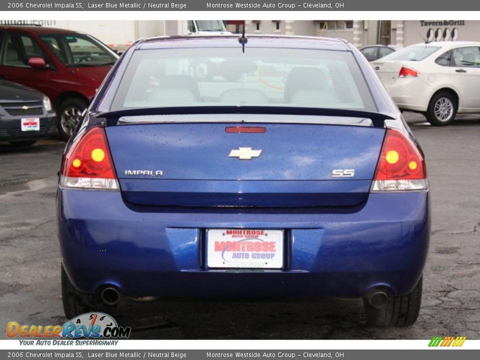 2006 Chevrolet Impala SS Laser Blue Metallic / Neutral Beige Photo #6