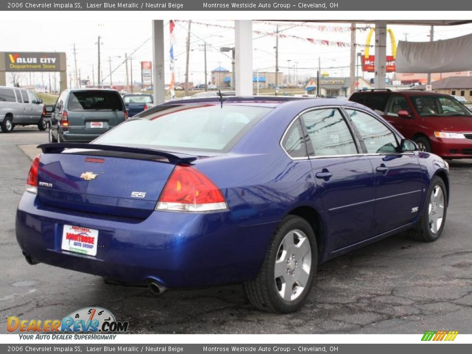 2006 Chevrolet Impala SS Laser Blue Metallic / Neutral Beige Photo #7