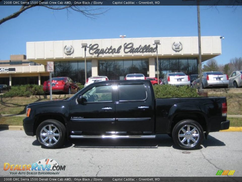 2008 GMC Sierra 1500 Denali Crew Cab AWD Onyx Black / Ebony Photo #1