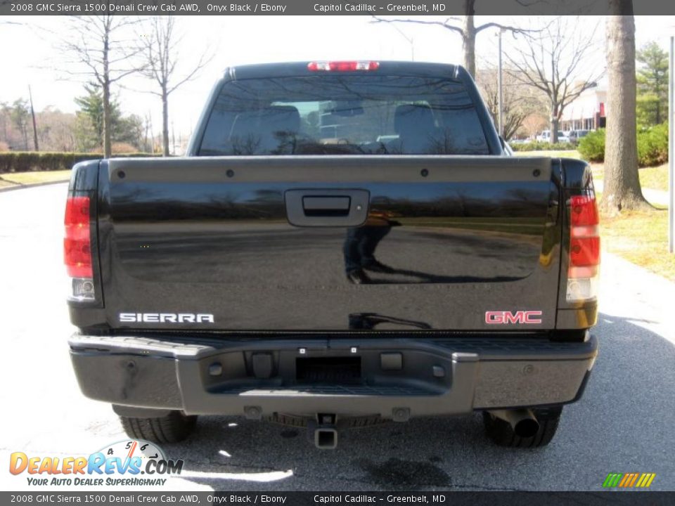 2008 GMC Sierra 1500 Denali Crew Cab AWD Onyx Black / Ebony Photo #3