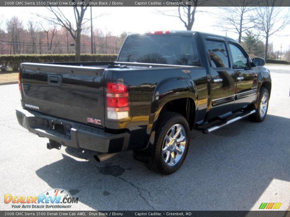 2008 GMC Sierra 1500 Denali Crew Cab AWD Onyx Black / Ebony Photo #4