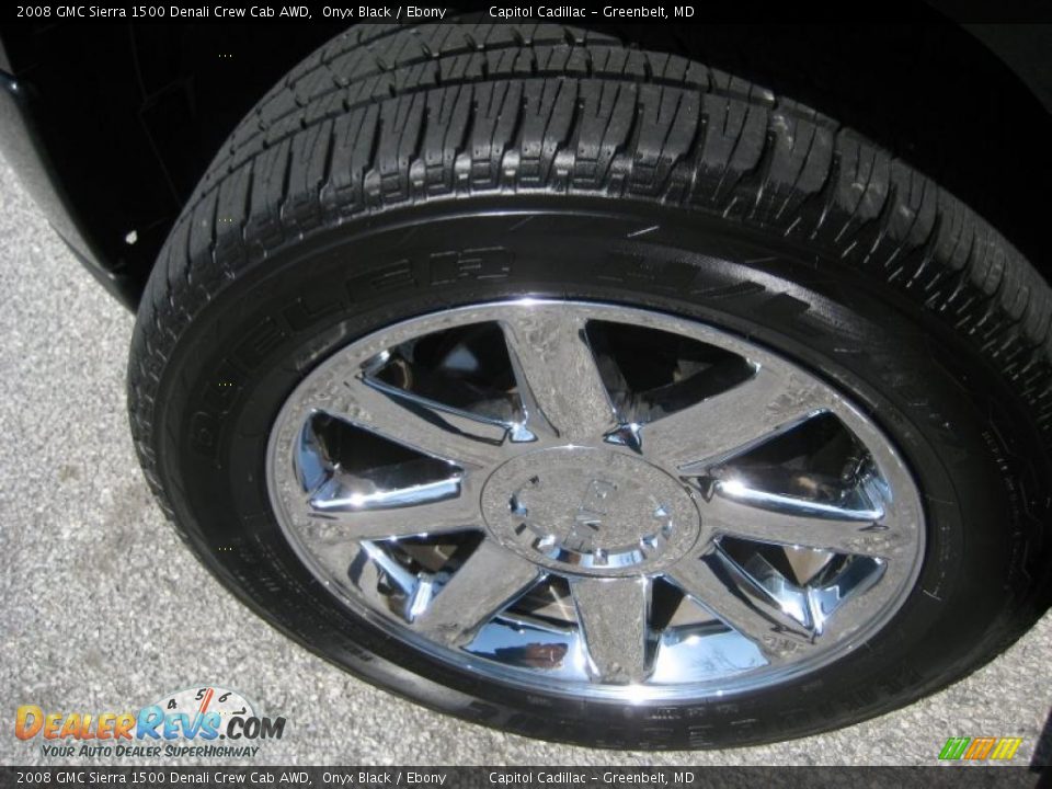 2008 GMC Sierra 1500 Denali Crew Cab AWD Onyx Black / Ebony Photo #9
