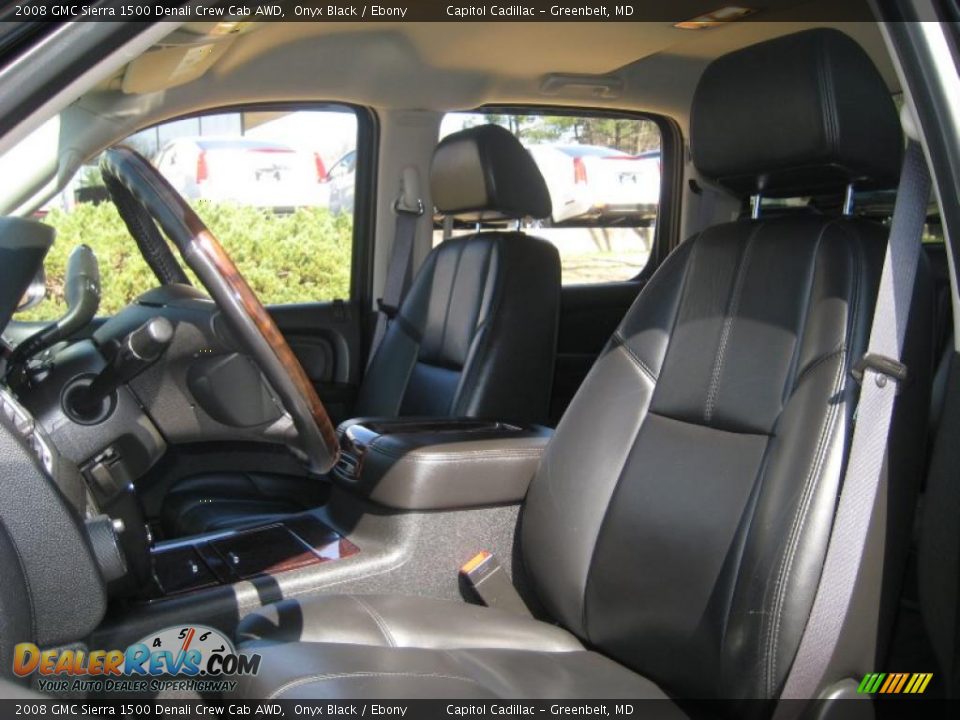 2008 GMC Sierra 1500 Denali Crew Cab AWD Onyx Black / Ebony Photo #12