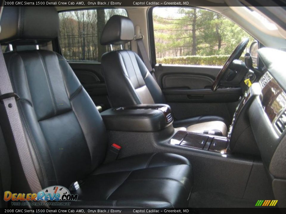 2008 GMC Sierra 1500 Denali Crew Cab AWD Onyx Black / Ebony Photo #13