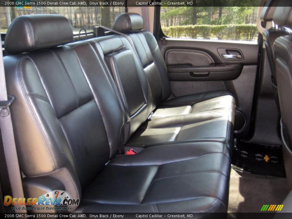 2008 GMC Sierra 1500 Denali Crew Cab AWD Onyx Black / Ebony Photo #14