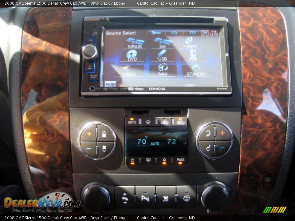 2008 GMC Sierra 1500 Denali Crew Cab AWD Onyx Black / Ebony Photo #17