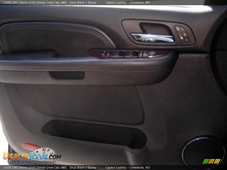 2008 GMC Sierra 1500 Denali Crew Cab AWD Onyx Black / Ebony Photo #18