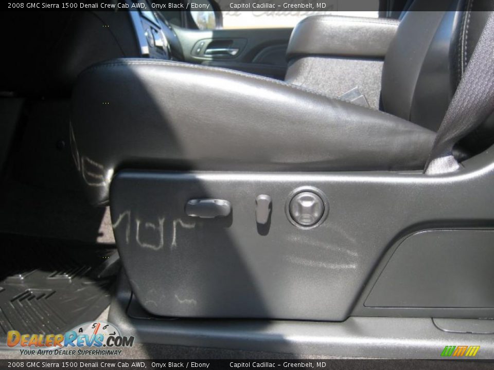 2008 GMC Sierra 1500 Denali Crew Cab AWD Onyx Black / Ebony Photo #19
