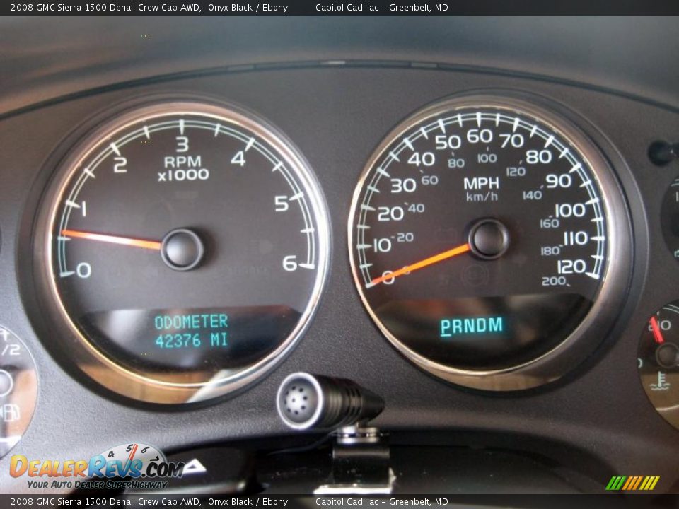2008 GMC Sierra 1500 Denali Crew Cab AWD Onyx Black / Ebony Photo #22