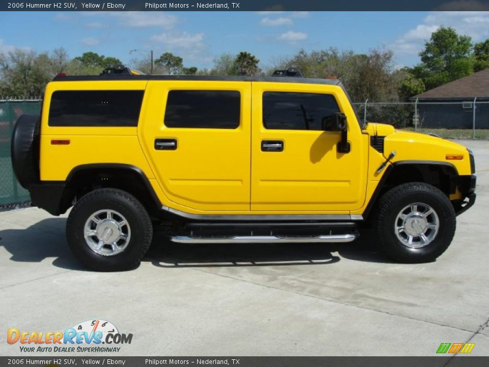 2006 Hummer H2 SUV Yellow / Ebony Photo #2