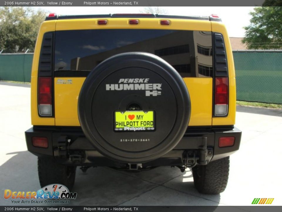 2006 Hummer H2 SUV Yellow / Ebony Photo #4