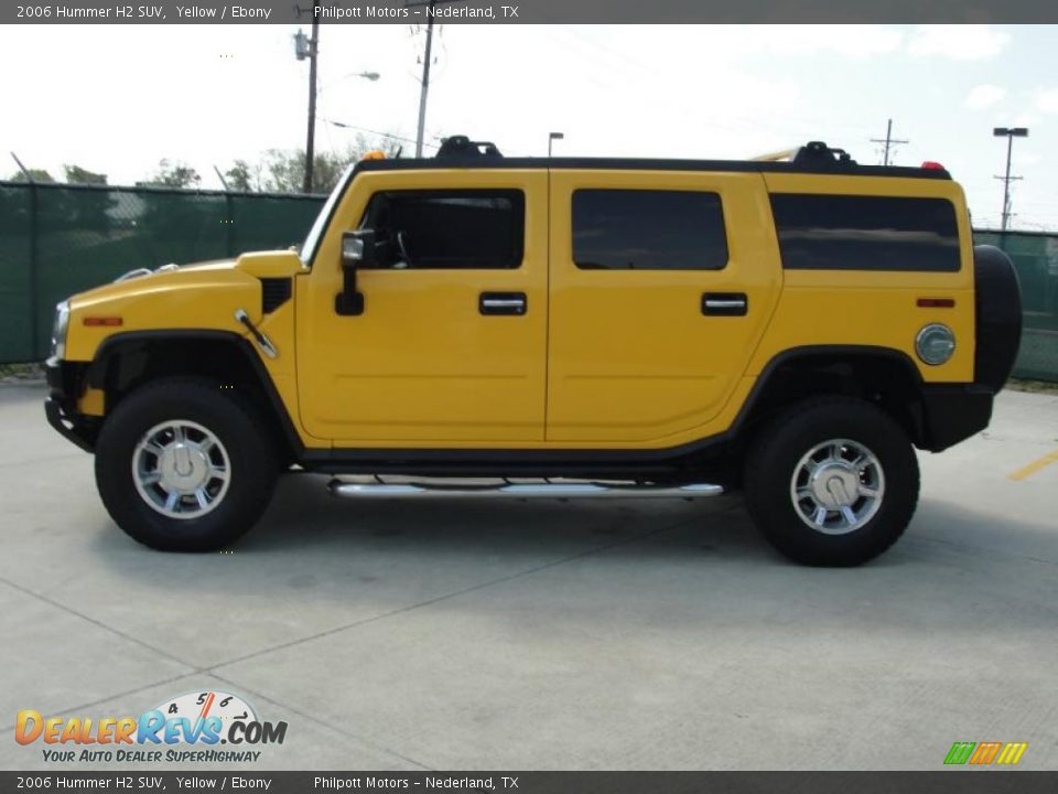 Yellow 2006 Hummer H2 SUV Photo #6